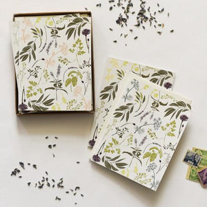 June & December - Garden Herbs Cards, Boxed Set Of 8