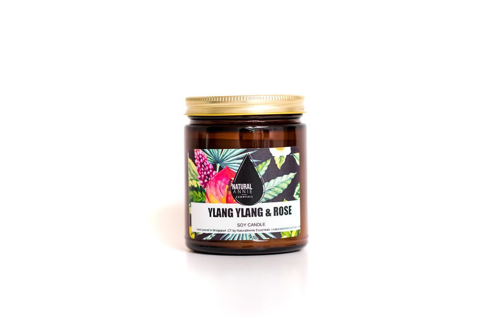 NaturalAnnie Essentials - Ylang Ylang & Rose Soy Candle